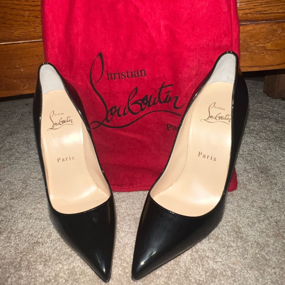 Christian Louboutin - So Kate 120 Patent Leather Pumps